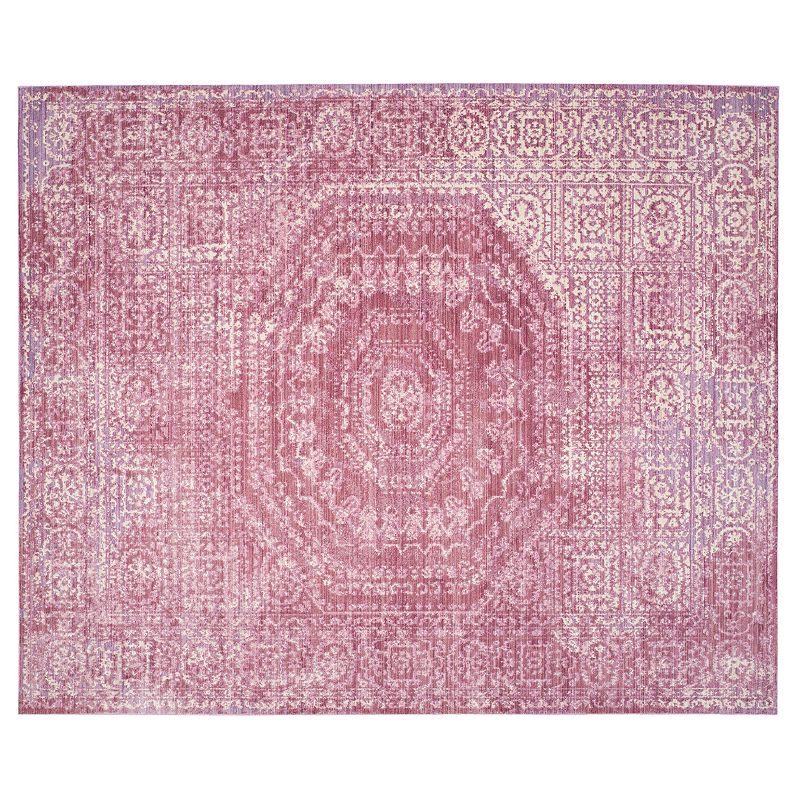 Safavieh Valencia Sheena Framed Medallion Rug, Multicolor, 5X8 Ft