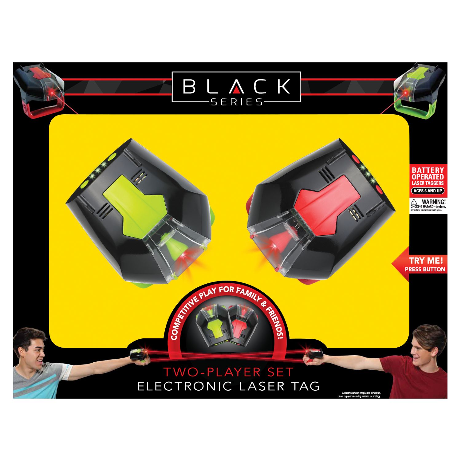 black series electronic laser tag set