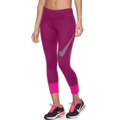 Women s Nike Power Essential Swoosh Running Capris