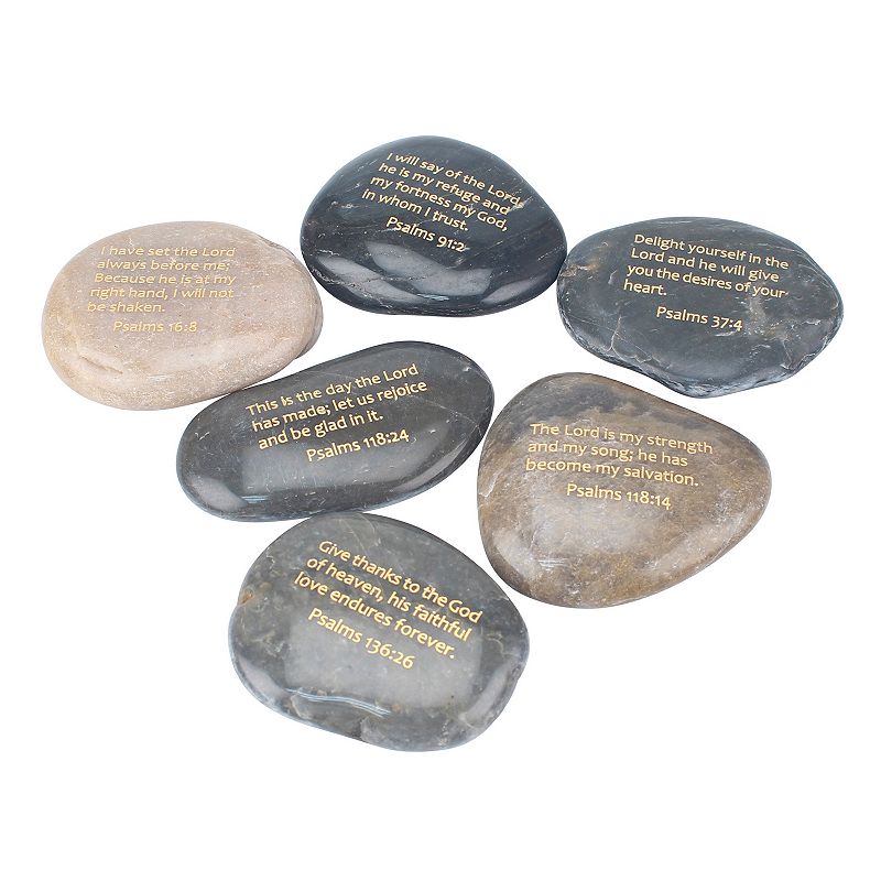 Stonebriar Collection Psalms Rock 6-piece Set, Brown