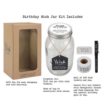 Stonebriar Collection Happy Birthday Wish Jar