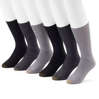 Men's GOLDTOE® 6-Pack Harrington Crew Socks
