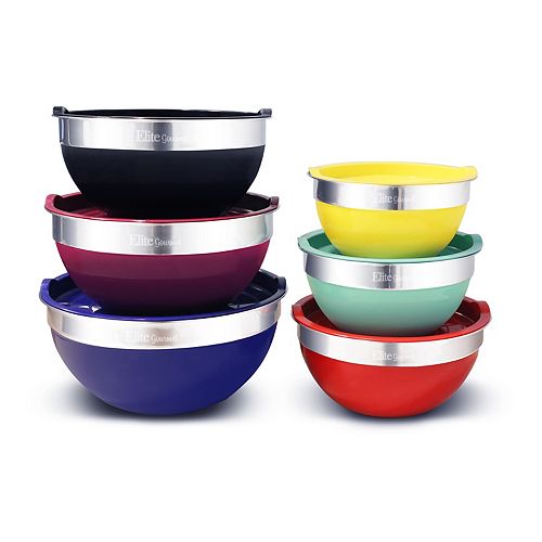 Elite Gourmet 12pc. Mixing Bowl Set