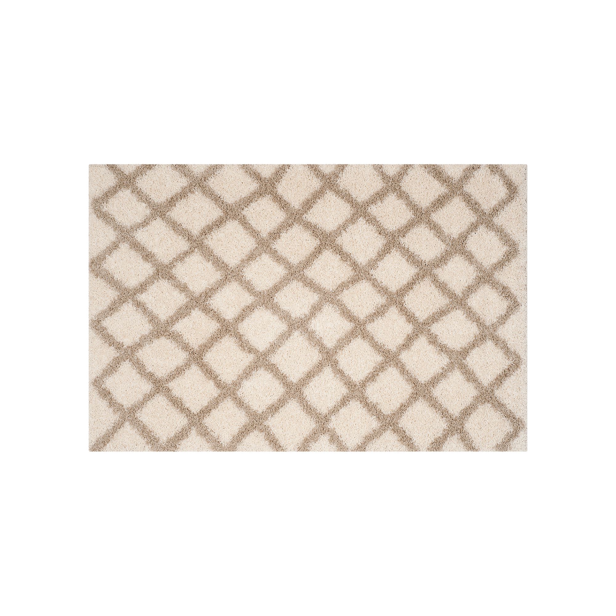 Safavieh Dallas Lattice Shag Rug, Ivory Beige
