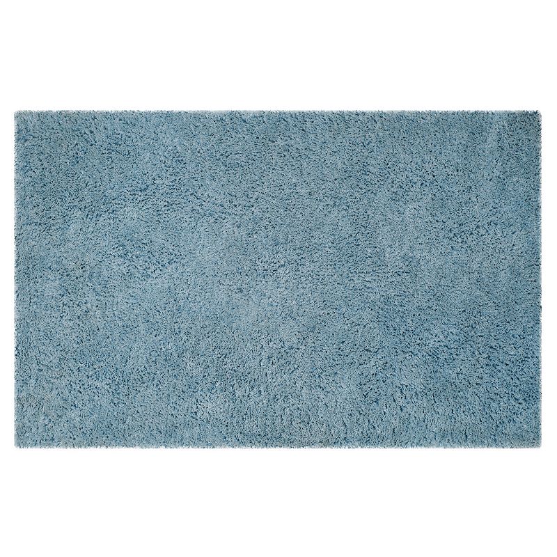 Safavieh Florence Solid Shag Rug, Blue, 5X8 Ft
