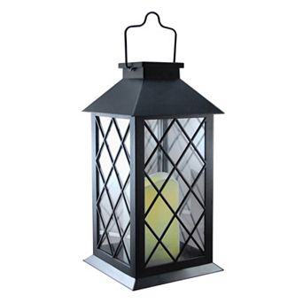 LumaBase Tudor Solar Lantern & LED Candle