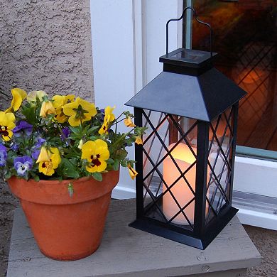 LumaBase Tudor Solar Lantern & LED Candle