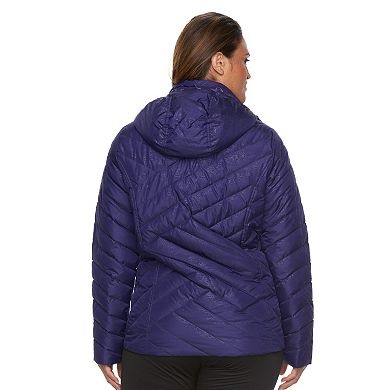 Plus Size Tek Gear® Hooded Packable Puffer Jacket