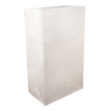 LumaBase White Paper Luminaria Bags 100-piece Set