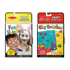 Melissa & Doug Face Painting & Clay Creations On-the-Go Crafts Bundle