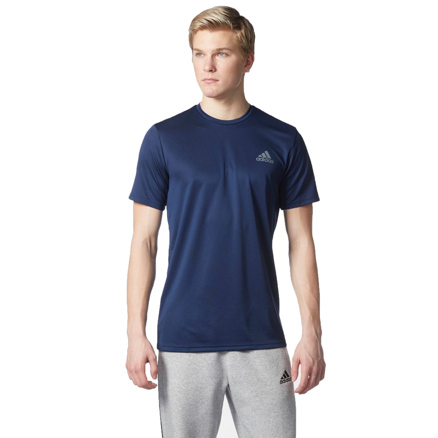 adidas essentials big and tall tech tee men's