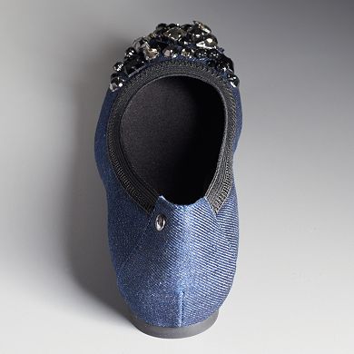 Simply Vera Vera Wang Women's Beaded Ballet Flats