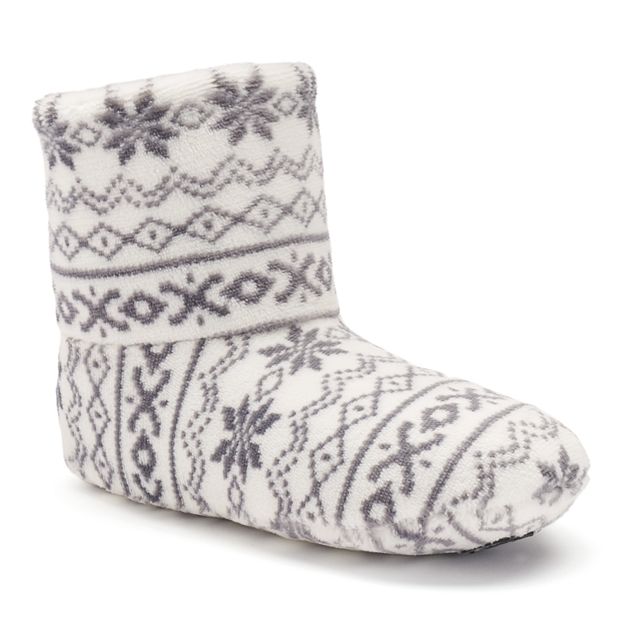 Cuddl duds best sale womens bootie slippers