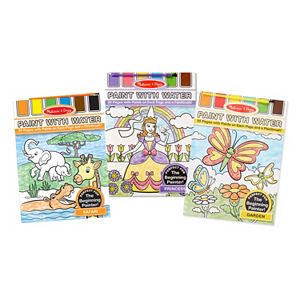 Melissa & Doug Safari, Princess & Garden Paint With Water Bundle
