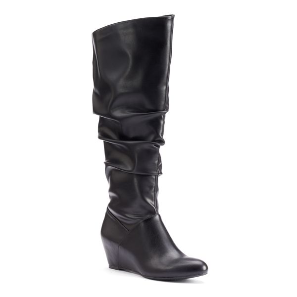 Jennifer Lopez Women's Slouchy Wedge Boots