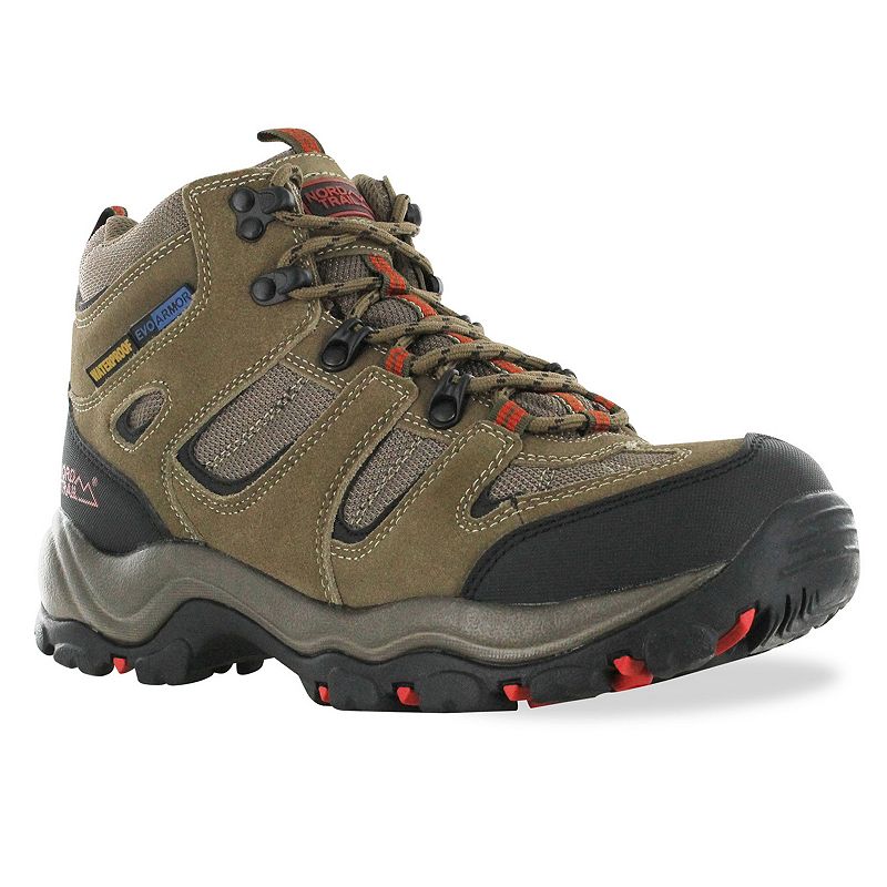 Nord Trail Mt. Washington Mens Waterproof Hiking Boots, Size: 7.5, Beig/Gr