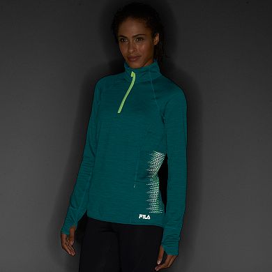 Women's FILA SPORT® Reflective Dot Quarter-Zip Running Jacket