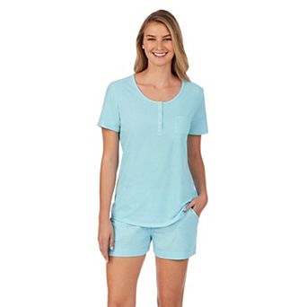 Women's Cuddl Duds® Pajamas: Essential Sleep Tee & Boxers Set
