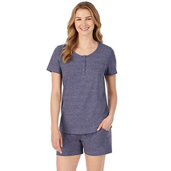Women's Cuddl Duds® Pajamas: Essential Sleep Tee & Boxers Set