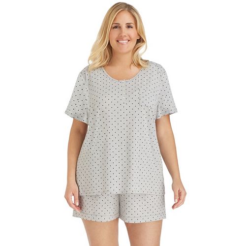 Plus Size Cuddl Duds® Pajamas Essential Sleep Tee & Boxers Set