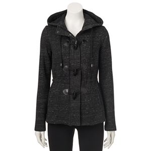 Juniors' Sebby Marled Toggle Fleece Jacket
