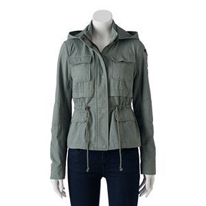Juniors' Sebby Hooded Badge Utility Jacket