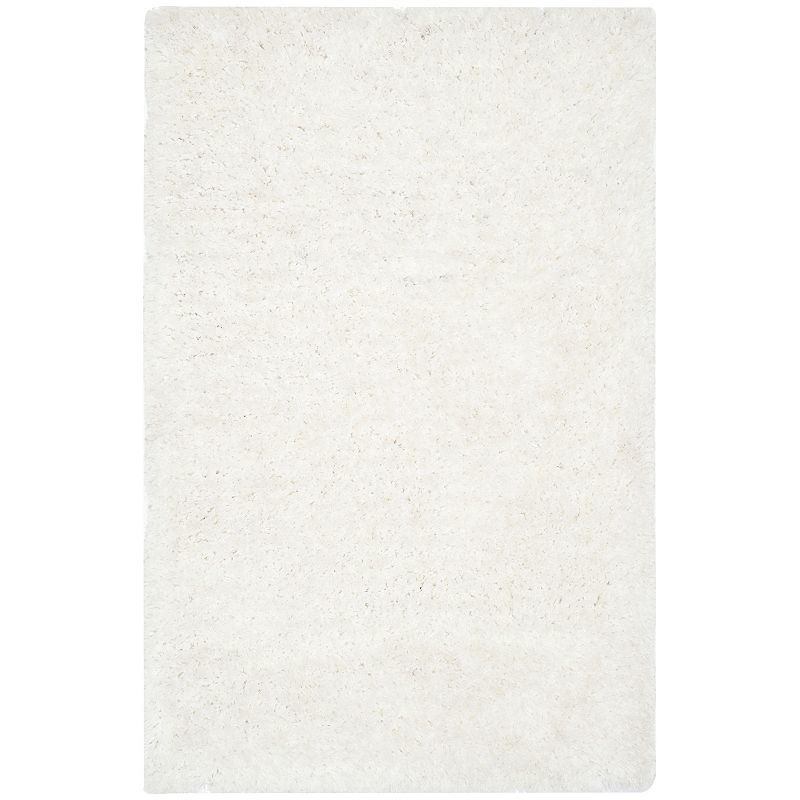 Safavieh Supreme Solid Shag Rug, White, 8X10 Ft