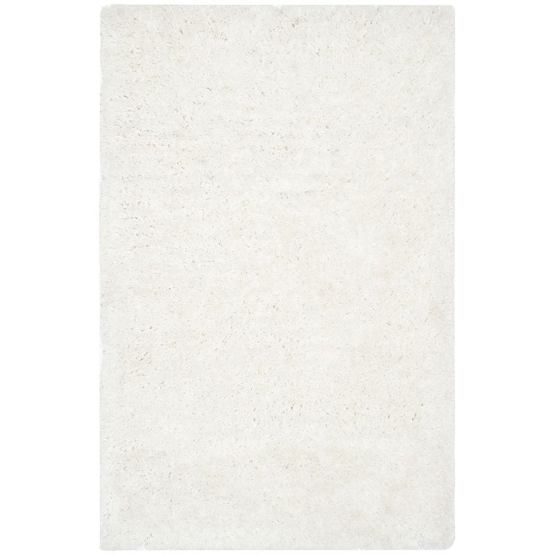 Safavieh Supreme Solid Shag Rug, White, 8X10 Ft