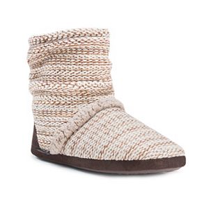 MUK LUKS Women's Knit Slouchy Bootie Slippers