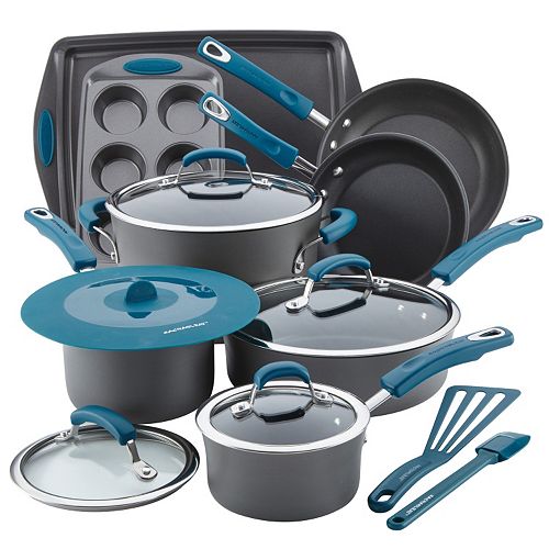 Rachael Ray 15 Pc Hard Anodized Nonstick Cookware Set