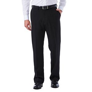 Big & Tall Haggar eCLo Tonal Plaid Classic-Fit Flat-Front Dress Pants