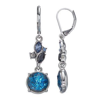 Simply Vera Vera Wang Blue Cluster Drop Earrings