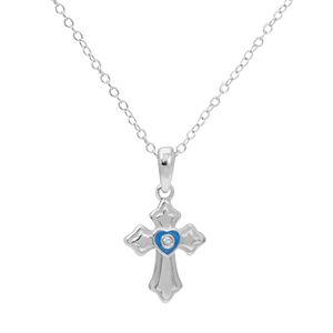 Hallmark Kids' Sterling Silver Cross Pendant Necklace