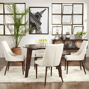 HomeVance Allegra Dining Table & Chair 5-piece Set