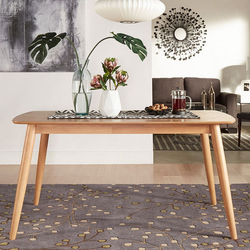 HomeVance Andersen Rectangular Dining Table, Natural