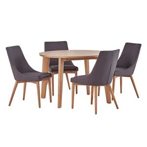 HomeVance Allegra Midcentury Dining Table & Chair 5-piece Set