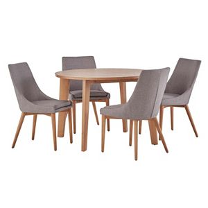 HomeVance Allegra Midcentury Dining Table & Chair 5-piece Set