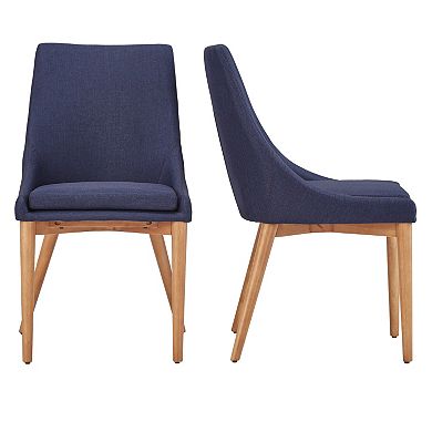 HomeVance Allegra Midcentury Dining Chair 2-piece Set