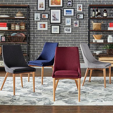 HomeVance Allegra Midcentury Dining Chair 2-piece Set