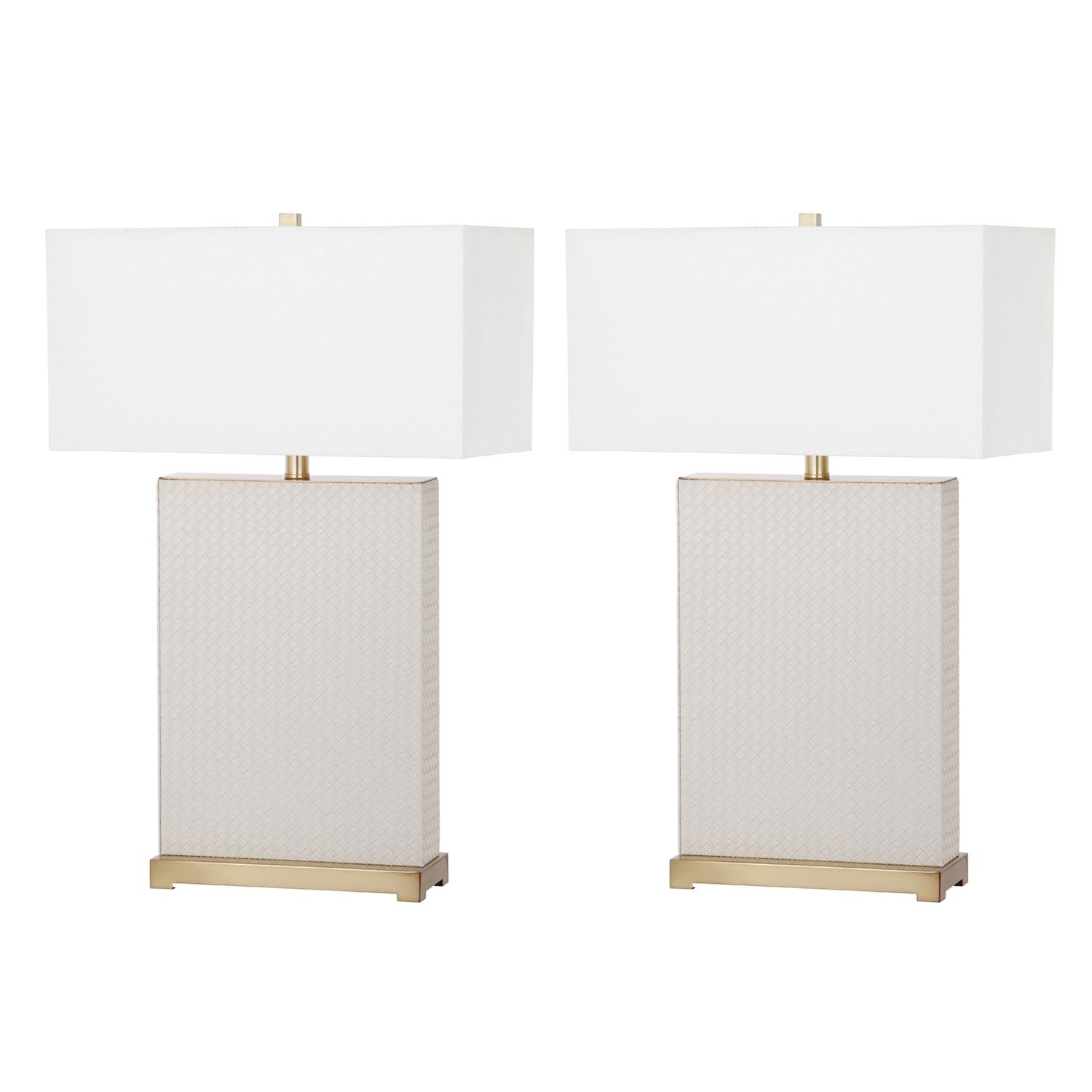 faux leather table lamp