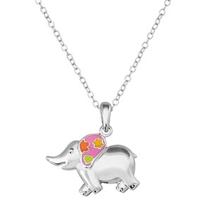 Hallmark Kids' Sterling Silver Elephant Pendant Necklace