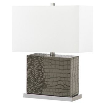 Safavieh Deliah Faux Alligator Table Lamp