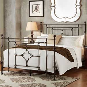 HomeVance Tinsley Quatrefoil Victorian Poster Bed