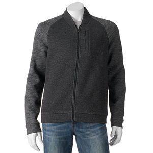 Men's Marc Anthony Slim-Fit Marled Raglan Knit Bomber Jacket