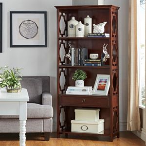 HomeVance Darby 4-Shelf Bookshelf