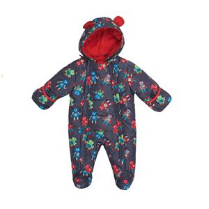 Baby Boy I-Extreme Robot Hooded Fleece Pram