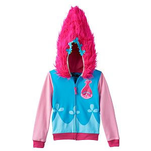 Girls 4-6x DreamWorks Trolls Poppy Applique Hoodie