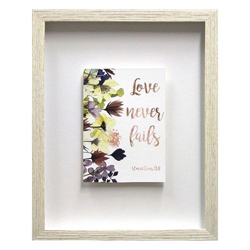 Love Never Fails Framed Wall Art