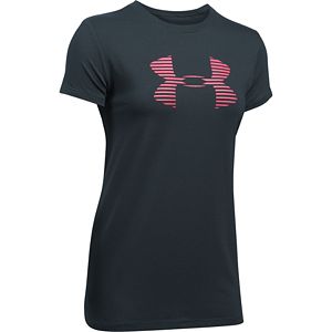 Women's Under Armour Stripe Big Logo Graphic Tee