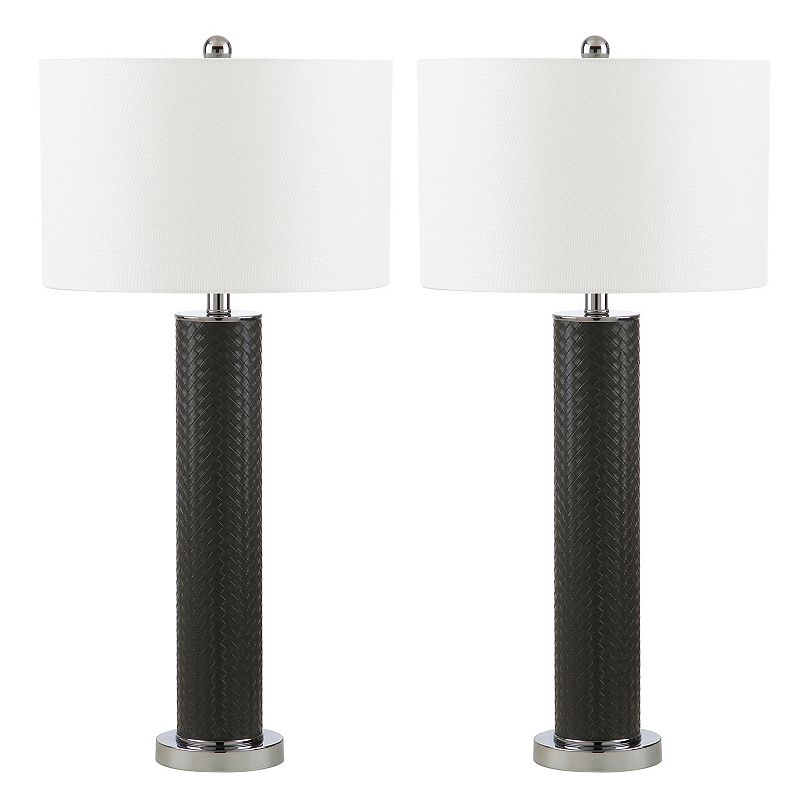 30998225 Safavieh Ollie Faux Leather Table Lamp 2-piece Set sku 30998225